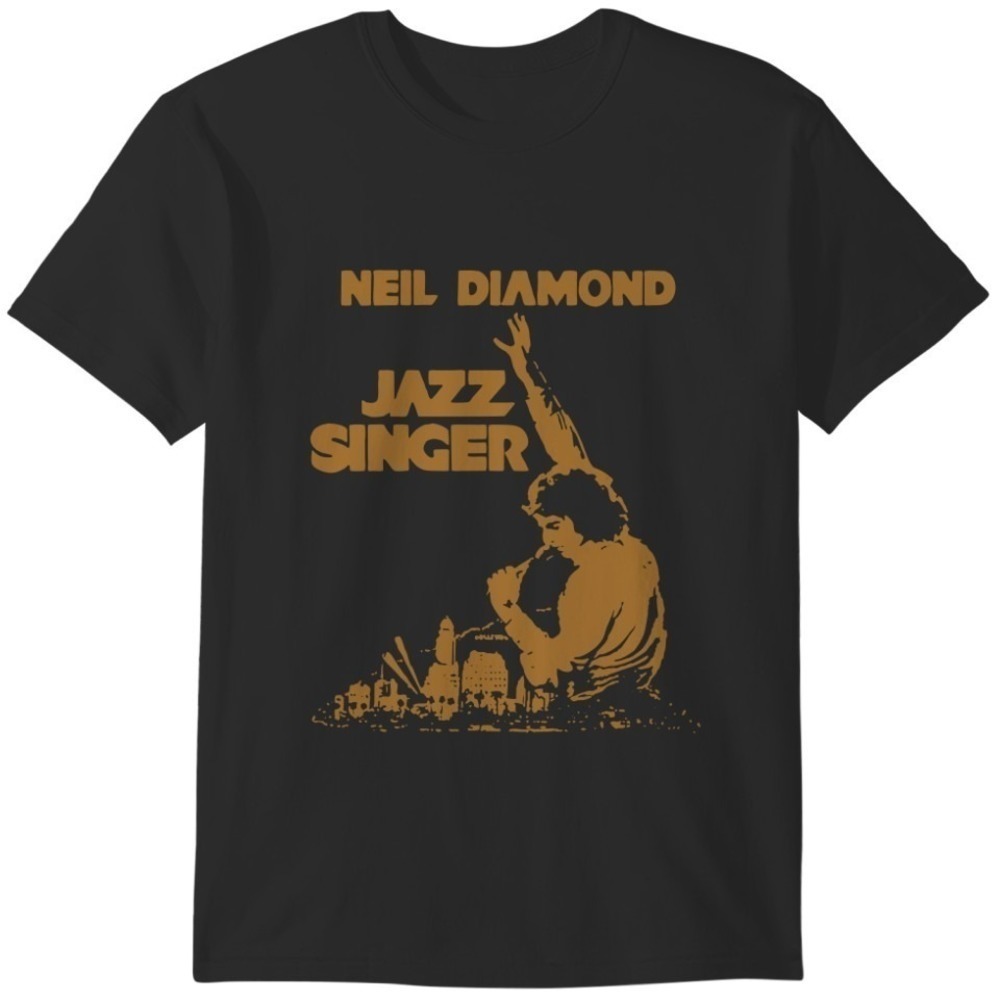 Neil Diamond Jazz Singer Tshirt Black Neil Diamond Shirt Fan Gifts
